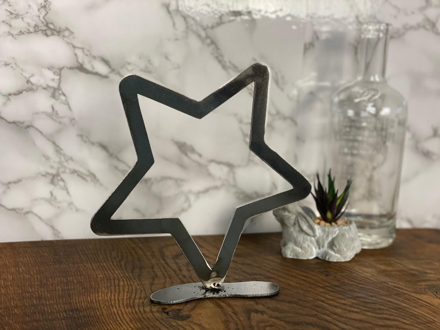 STAR Shooting Star Brushed Steel Art Home Interior Design Present Gift Ideas image 2