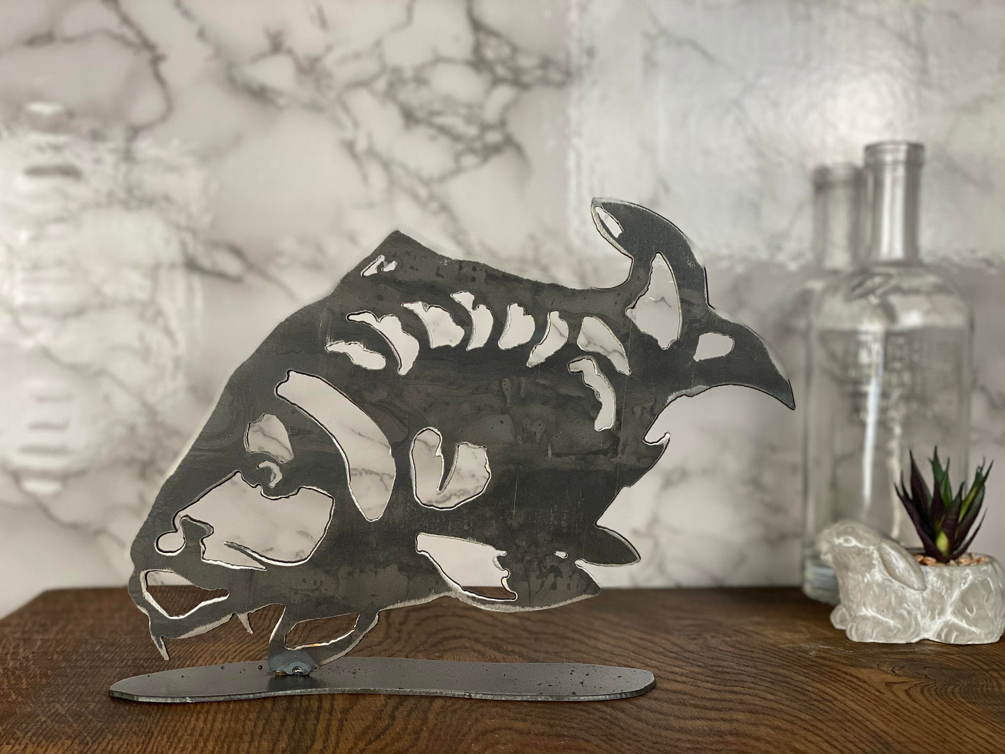 Koi Carp Fish Fishing Brushed Steel Home Interior Design Present Gift Ideas image 0