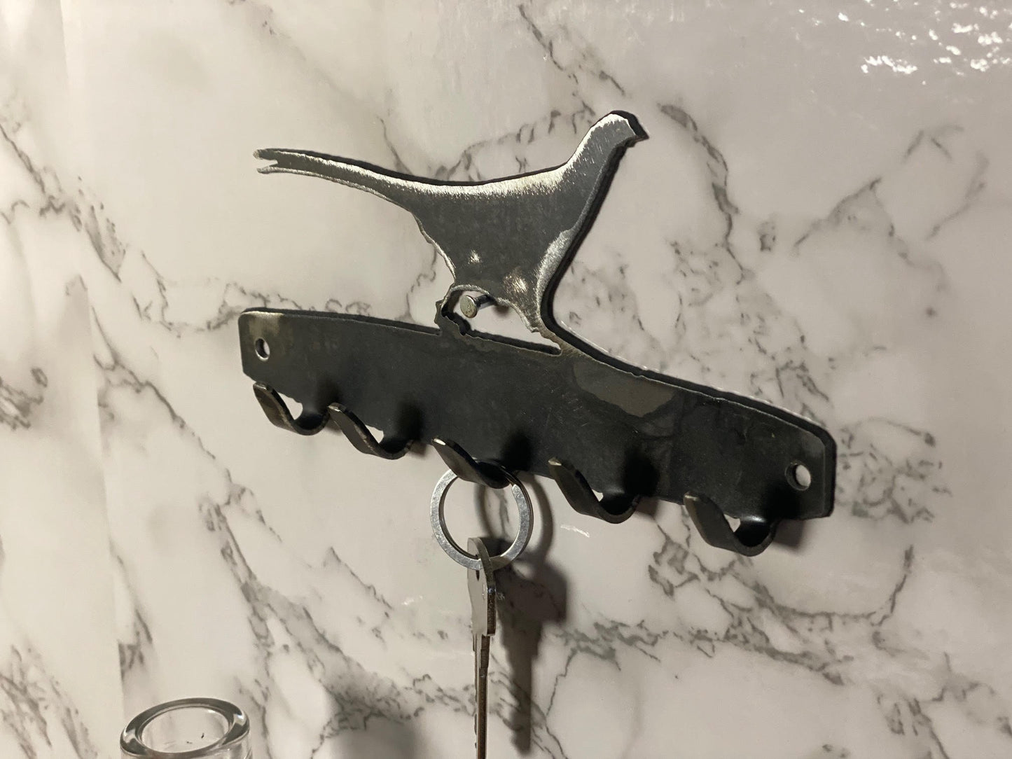 Pheasant Game Bird Shooting Countryside Key Hook Key Rack Brushed Steel Home D image 3