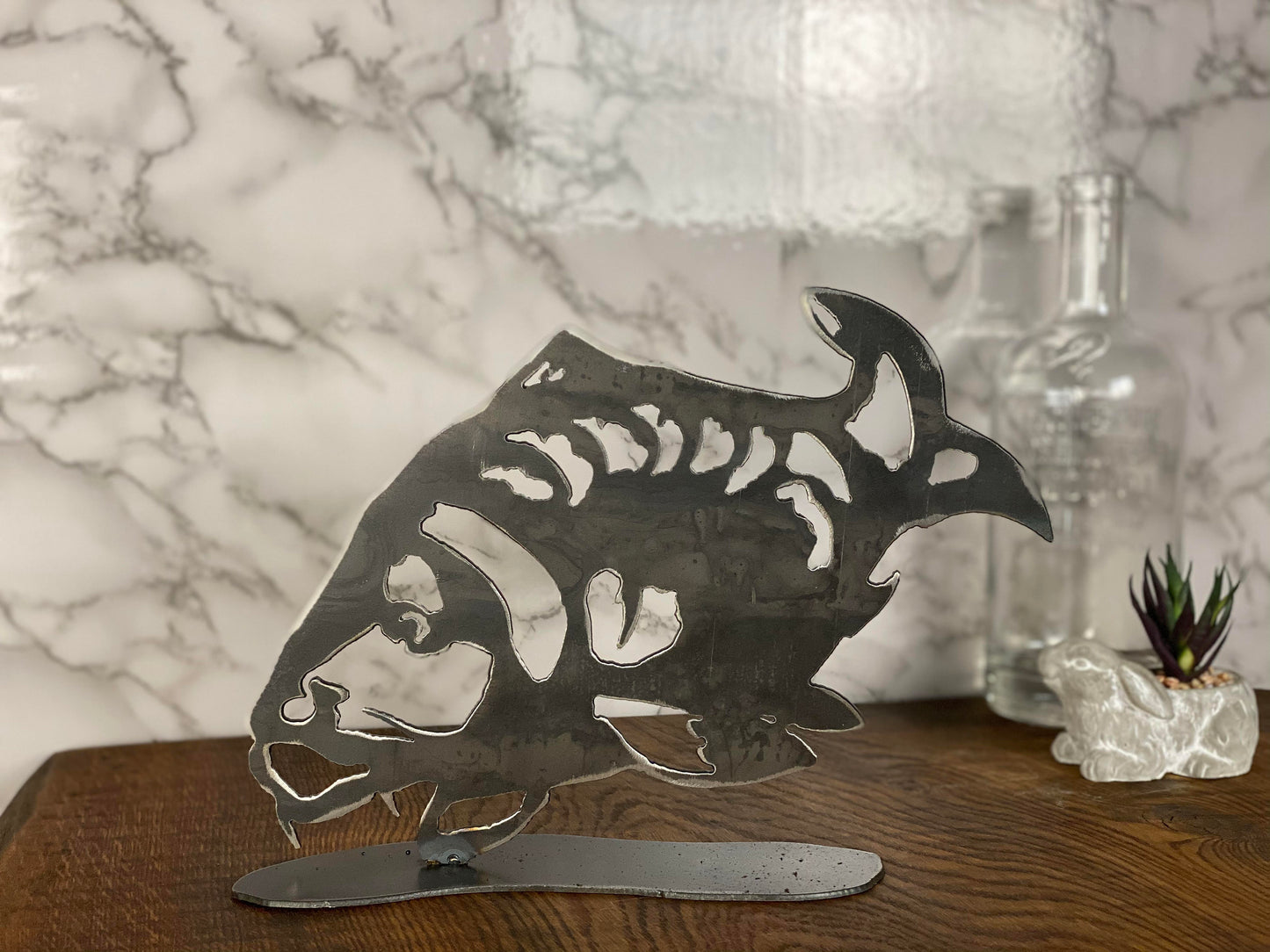 Koi Carp Fish Fishing Brushed Steel Home Interior Design Present Gift Ideas image 1