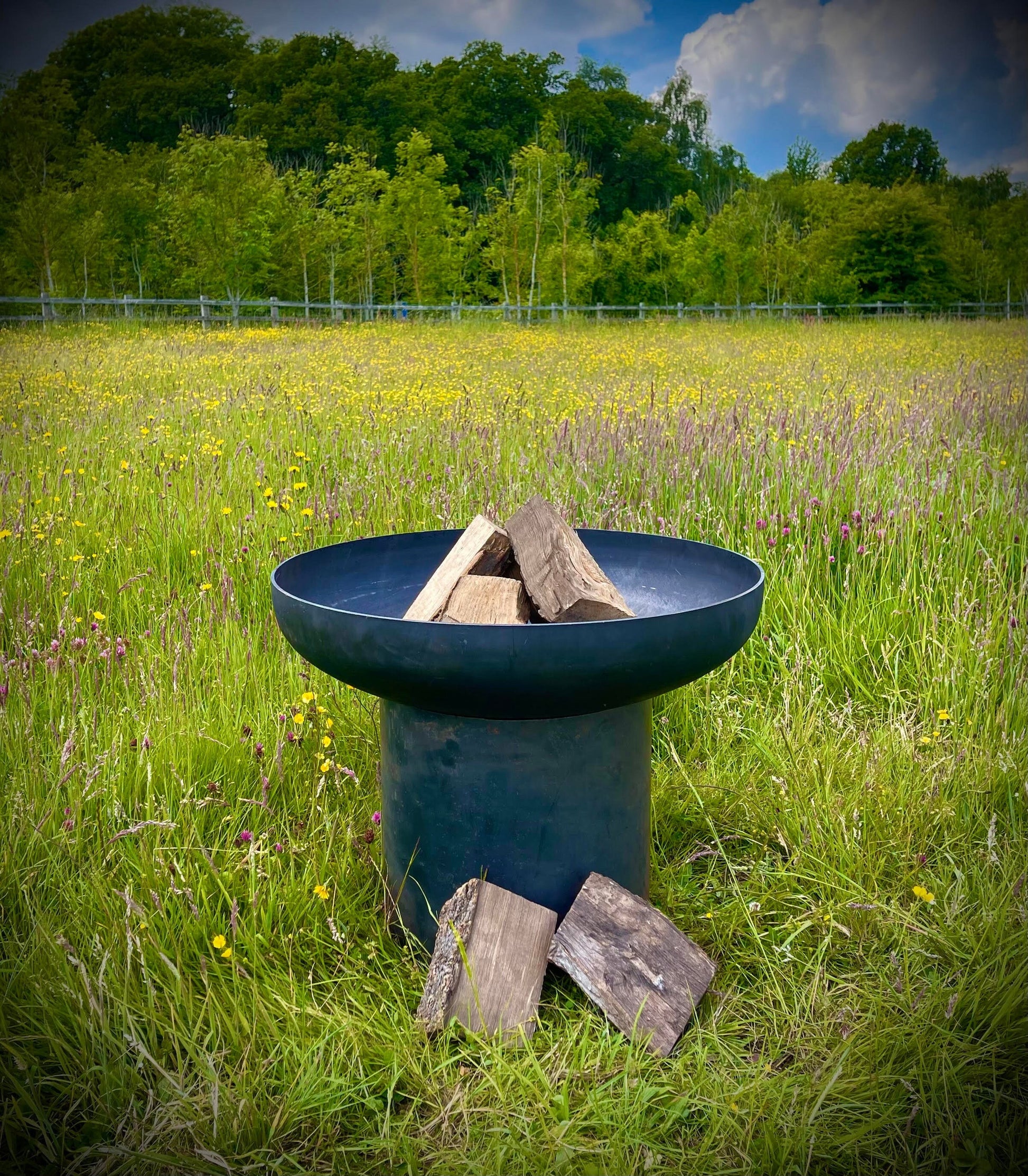 Fire Pit Fire Bowl BBQ Rustic Rusty Garden Art Yard Art Present Gift Idea image 0