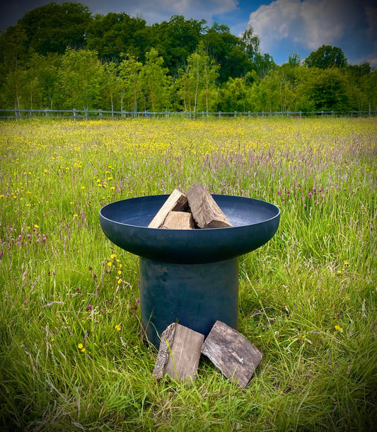Fire Pit Fire Bowl BBQ Rustic Rusty Garden Art Yard Art Present Gift Idea image 0