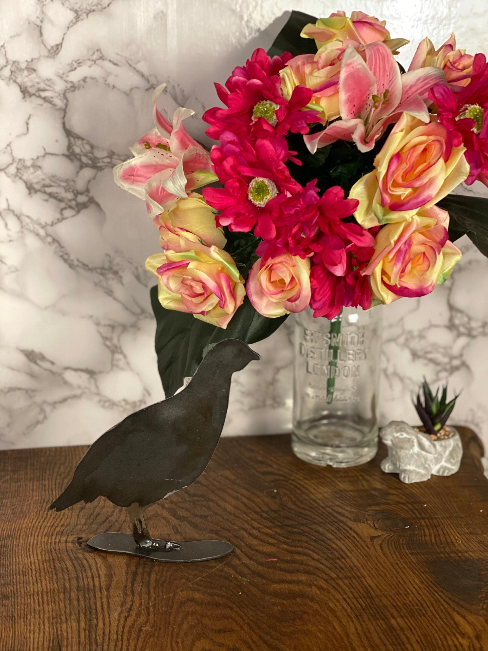 Partridge Game Bird Wildlife Shooting Brushed Steel Art Home Interior Design P image 0