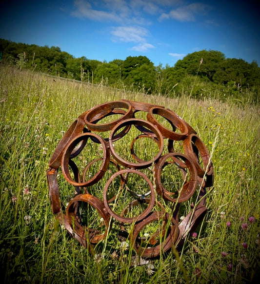 Big Sphere Sculpture 100cm & 150cm Ball Circle Metal image 0