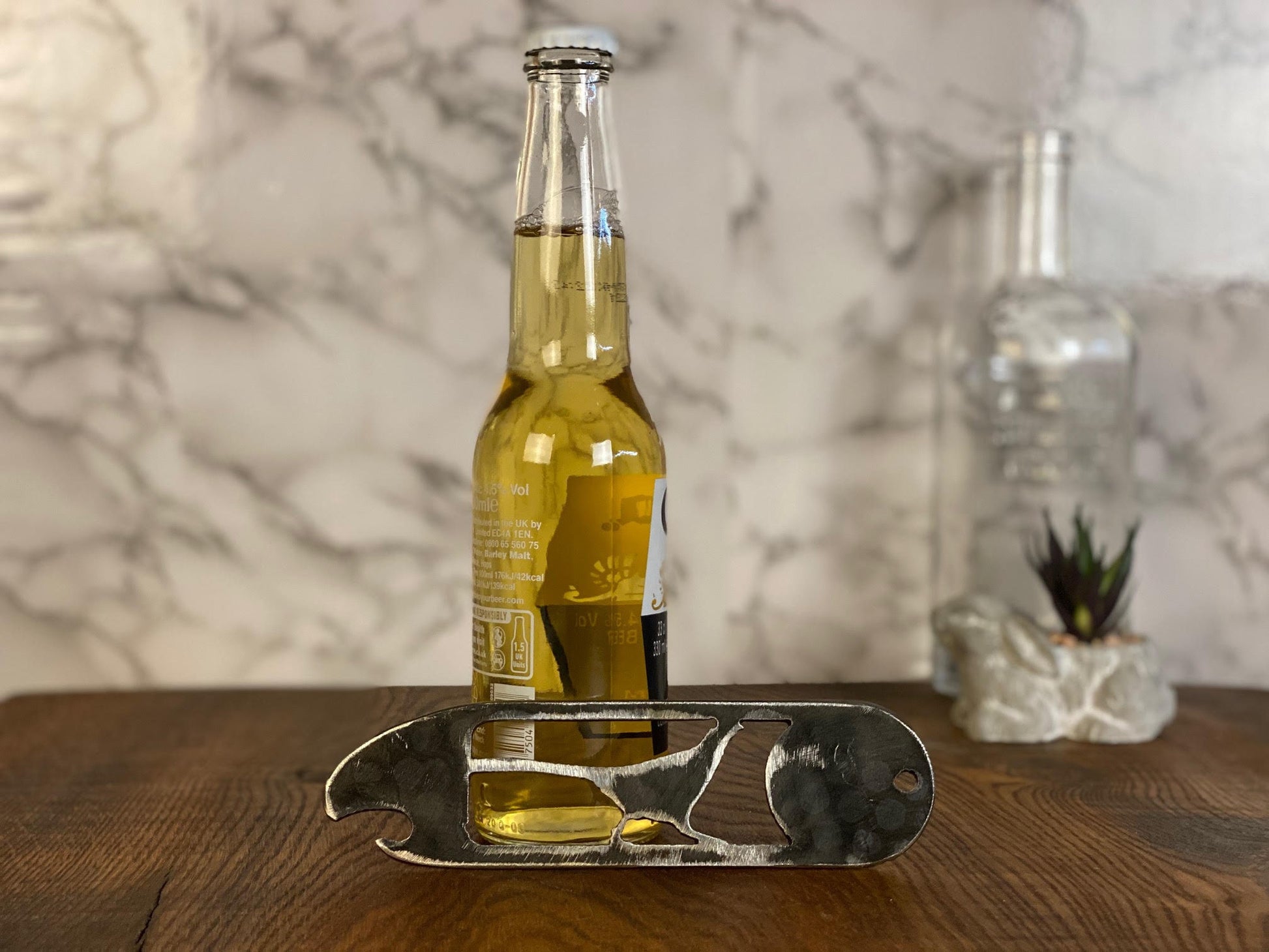 Pheasant Bottle Opener Brushed Steel Home Interior Kitchen Utensil Design Pres image 0