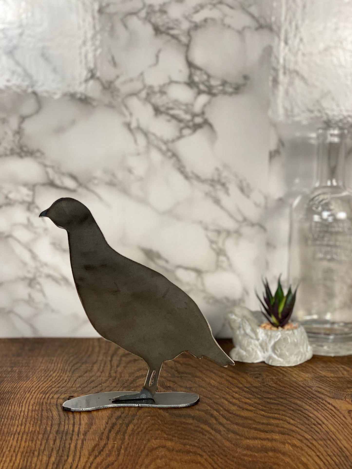 Partridge Game Bird Wildlife Shooting Brushed Steel Art Home Interior Design P image 2