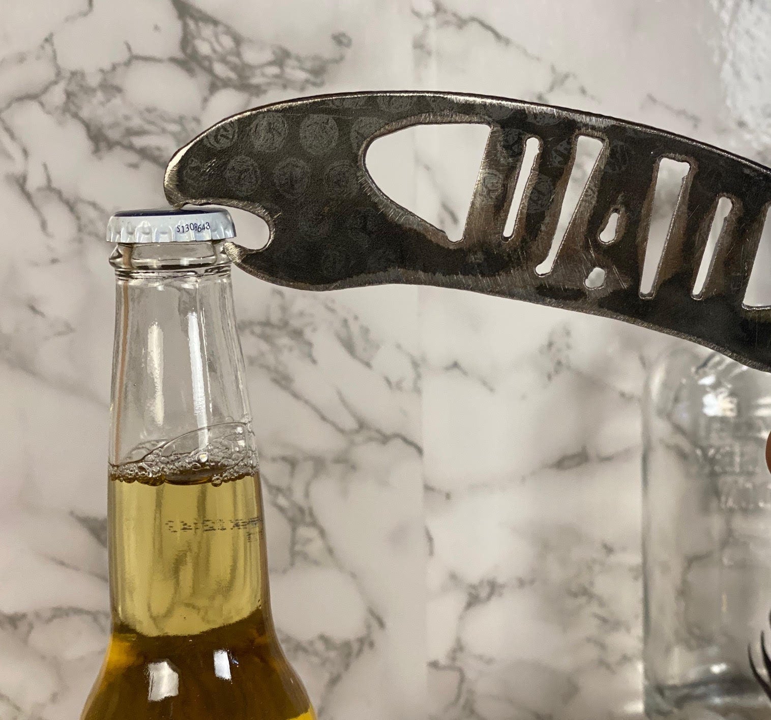 Dad Father Daddy Bottle Opener Brushed Steel Home Interior Kitchen Utensil Des image 2